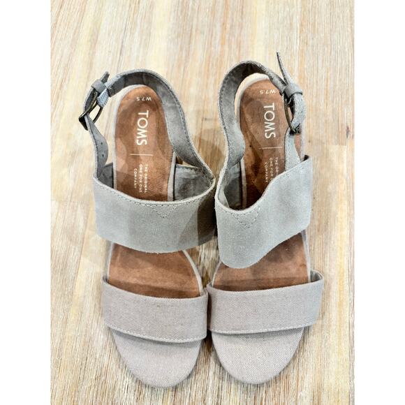 Toms Shoes - Toms Sandals Taupe Color size 7.5